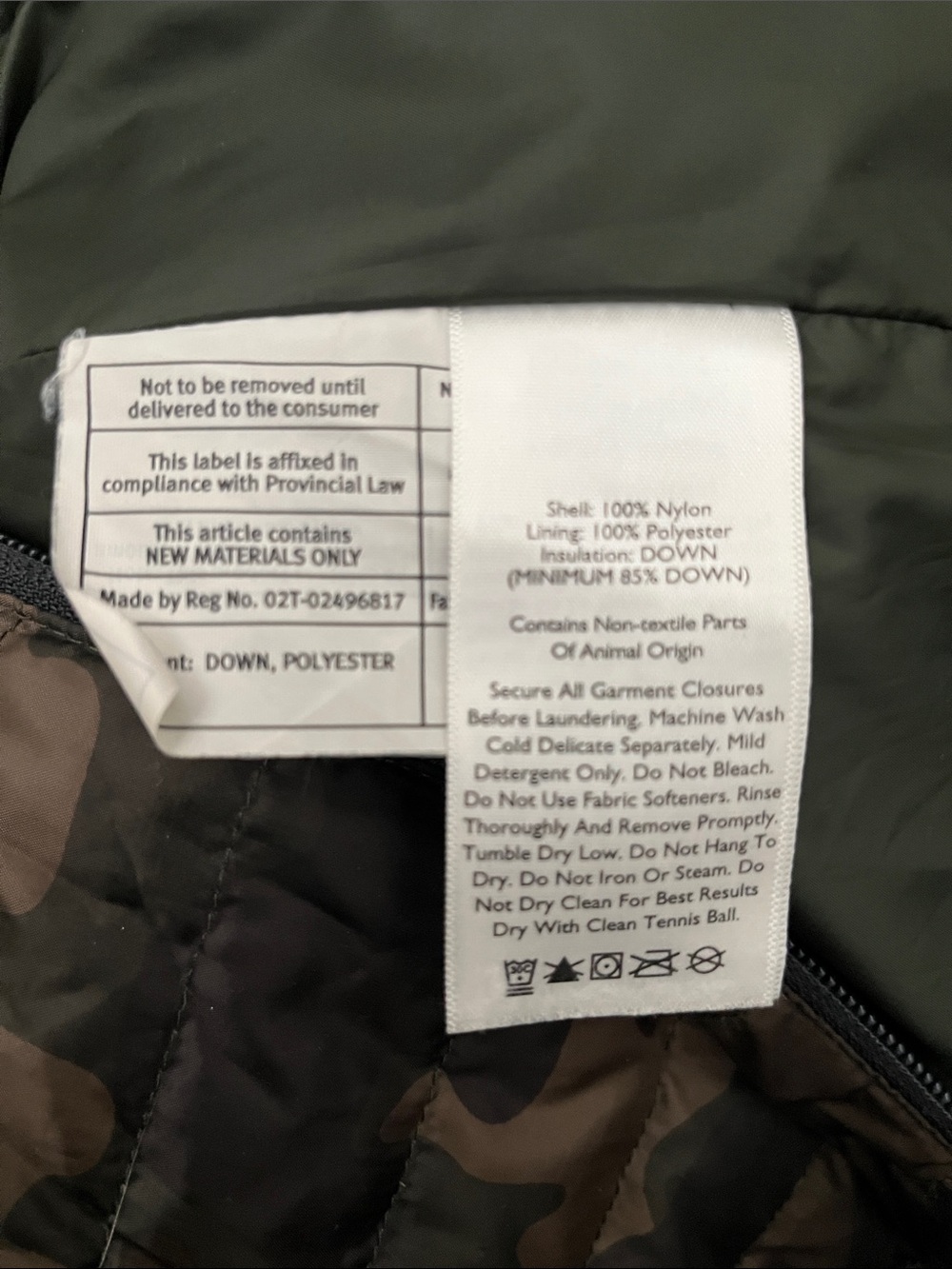 Eddie Bauer down Camo Packable Hooded Jacket. Large. - Picture 5 of 6